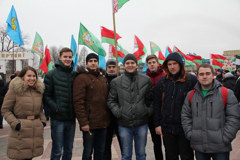 Представители ГГТУ посетили митинг в честь 73-ей годовщины освобождения Гомеля
