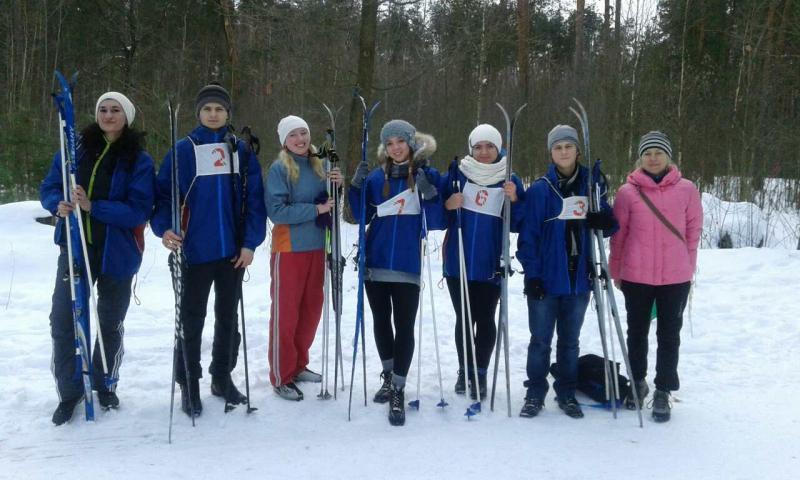 Сборная ГГТУ имени П.О.Сухого - победители районной лыжни.