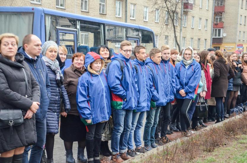 Студенты и сотрудники ГГТУ имени П.О.Сухого приняли участие в митинге к 100-летию комсомола