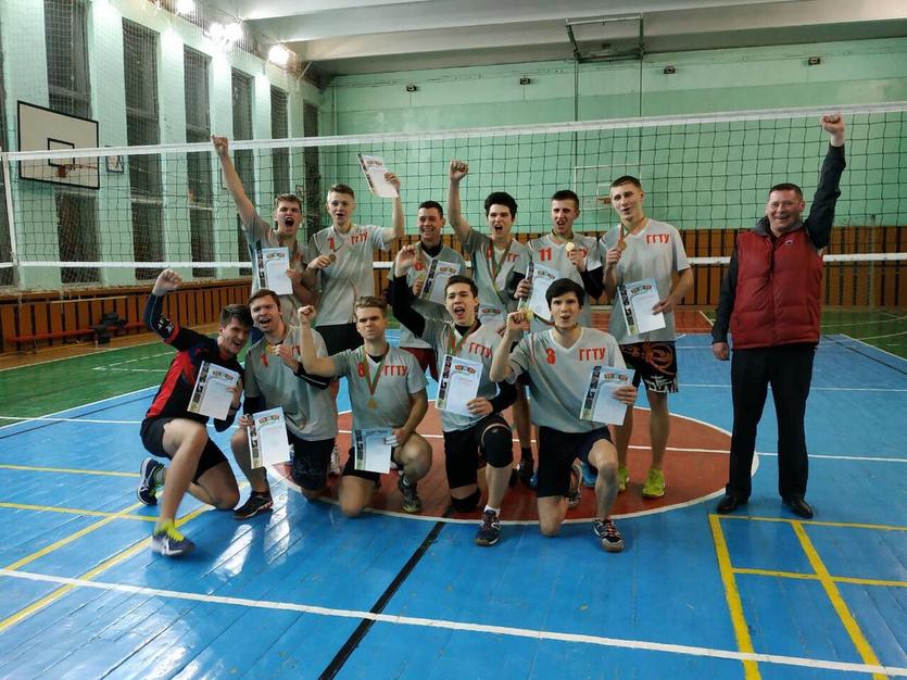 Волейбольная команда ГГТУ имени П.О.Сухого заняла 1-е место в Чемпионате г. Гомеля