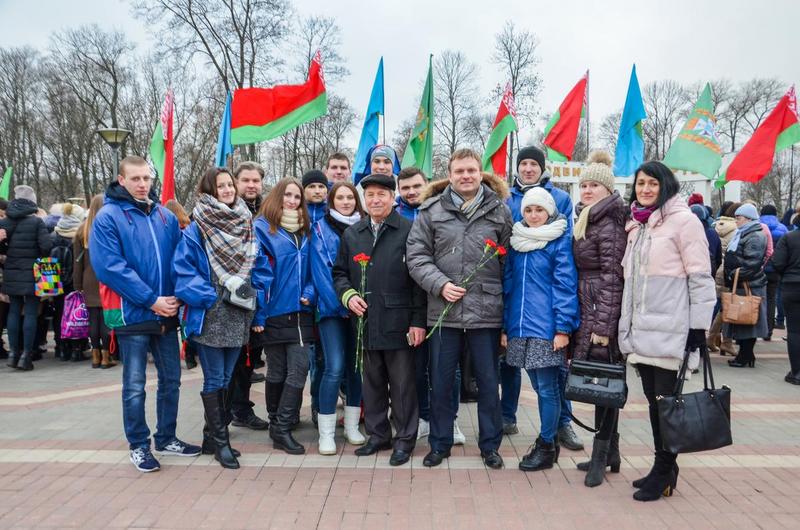 Студенты и сотрудники ГГТУ имени П.О.Сухого приняли участие в торжественном митинге, посвящённом 74-й годовщине освобождения Гомеля от немецко-фашистских захватчиков