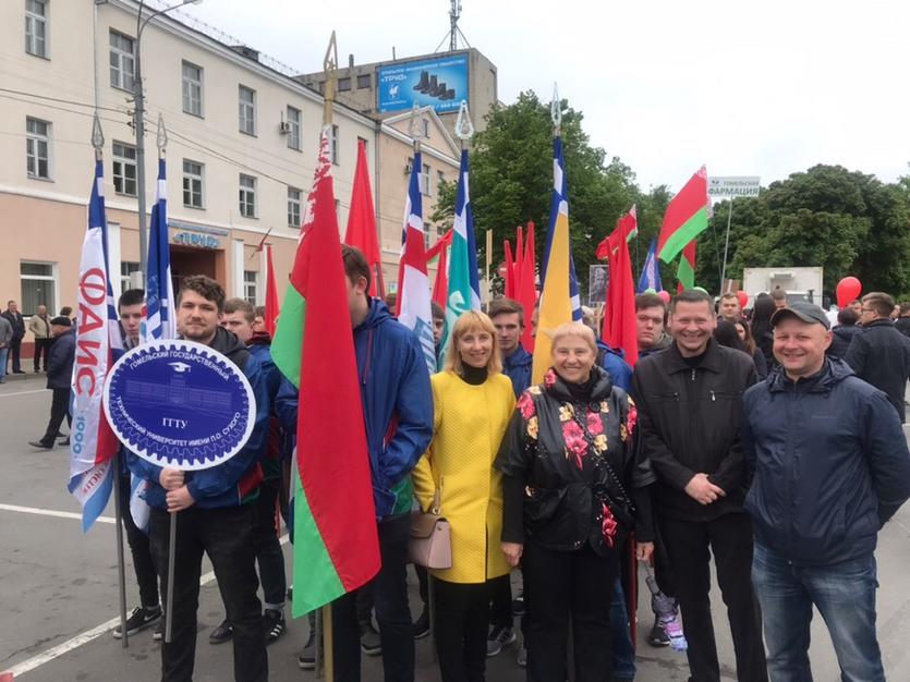 Студенты и сотрудники ГГТУ имени П.О.Сухого приняли участие в праздничном шествии «Беларусь помнит»